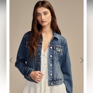 Large Lucky Brand Tomboy Trucker Demin Jacket